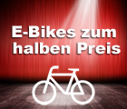 E-Bikes zum halben Preis